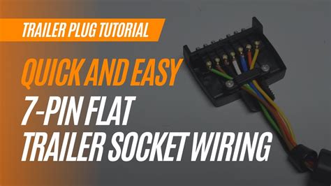 wire   pin flat trailer socket quickly easily youtube
