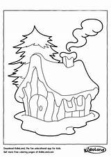 Coloring Kidloland Chimney Worksheets Christmas Pages Printable sketch template