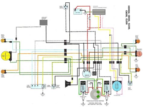 simplified wiring digrams electrical diagram cafe racer honda simplify