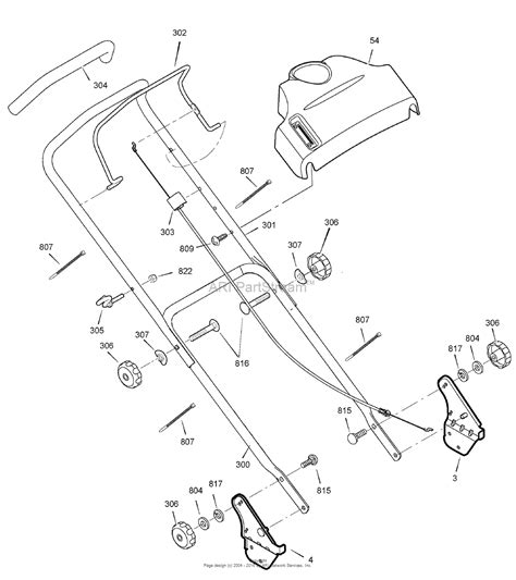 snapper erdp xn  euro push mower parts diagram  handle assembly