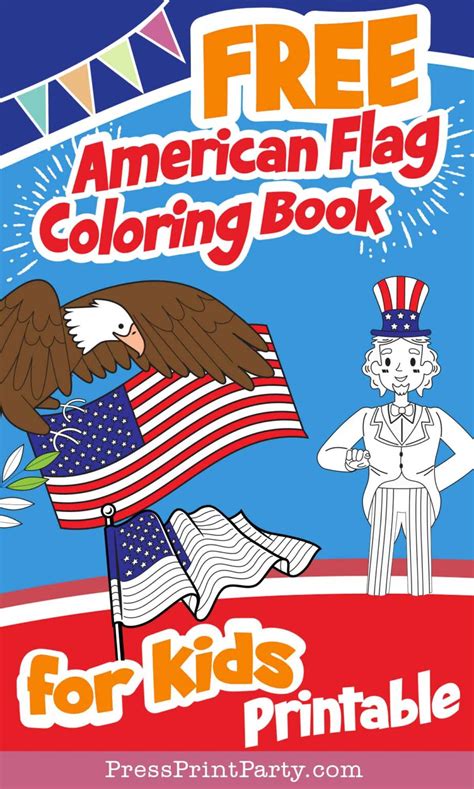 coloring pages   american flag  kids