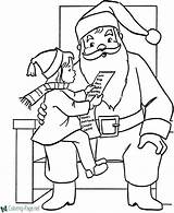 Santa Coloring Claus Christmas Pages Lap Sitting Printable Kid Girl Print Plaid Mrs Color Kids Little Thanksgiving Pooh Winnie Knee sketch template