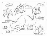 Homemade Brontosaurus sketch template