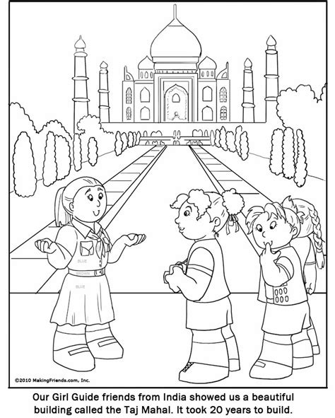 india girl guide coloring page makingfriendsmakingfriends
