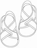 Sandals Coloring Pages Flip Flop Colouring Printable Sandal Flops Kids Clipart Sheets Color Summer Shoes Popular Getcolorings Library sketch template