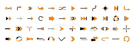 Set Of Colorful Arrows Stock Vector Illustration Of Dynamic 251199092