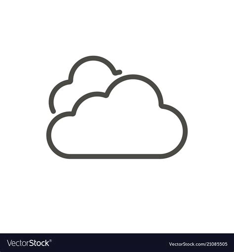 cloud icon  sky symbol royalty  vector image