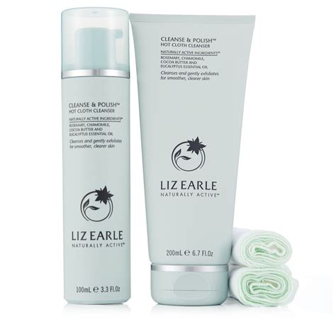 liz earle cleanse and polish 200ml and 100ml page 1 qvc uk