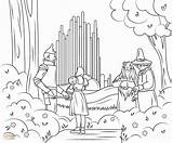 Oz Wizard Coloring Pages Emerald City Dorothy Color Printable Getcolorings Print Getdrawings sketch template
