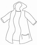 Raincoat Getcolorings Coats sketch template