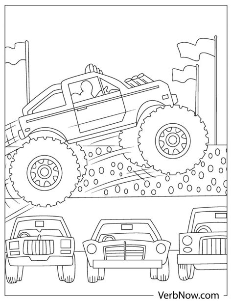 monster truck coloring pages book   printable