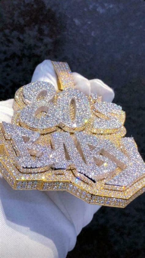 custom  solid  sterling silver moissanite diamond  baby hip hop pendant chain