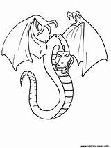 Coloring Dragon Pages Evil Printable sketch template