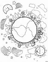 Meio Atividades Universo Minion Dibujos Mandalas Planetas Coloridos Doente Educação sketch template