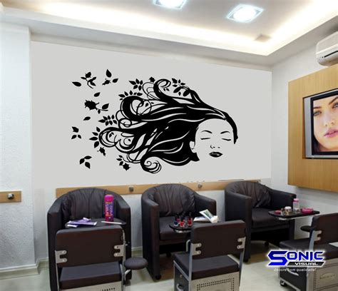 adesivo parede salão beleza cabeleireiro manicure estética
