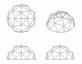 Dome Geodesic Geometry Construction Logo sketch template