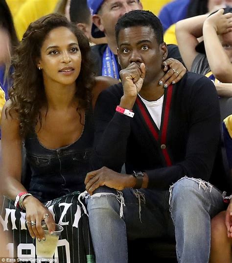 chris rock sits with megalyn echikunwoke at nba finals daily mail online
