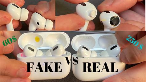 fake  real apple airpods pro youtube
