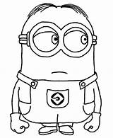 Minions Minion Personaje Pintar Pages sketch template