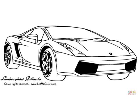 lamborghini gallardo coloring page  printable coloring pages