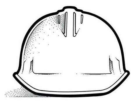 construction hard hat page coloring pages