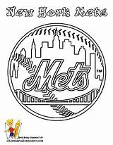 Coloring Pages Mets Baseball York Mlb Logo Team Cubs Chicago Yankees Sports Kids Yescoloring Teams Sheets Book Print Mascot Boys sketch template