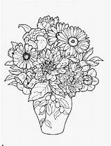 Vase Coloring Flowers Flower Pages Mandala Beautiful Printable Vases Adult Drawing Pot Kids Detailed Drawings Easy Books Popular Abstract Some sketch template