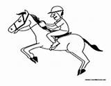 Jockey Equestrian Pentathlon sketch template
