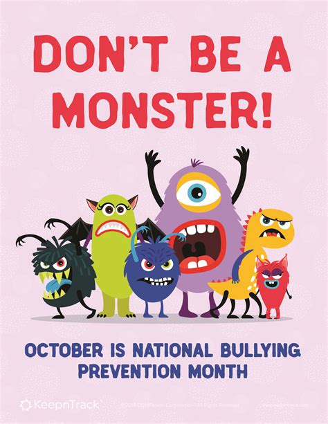 october  national bullying prevention month keepntrack