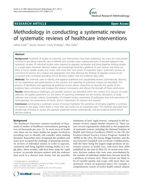 methodology  conducting  systematic review  systematic