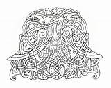 Feivelyn Deviantart Munin Celtic Hugin Ravens sketch template
