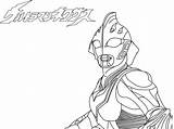 Ultraman Mewarna Mewarnai Sketsa Nexus Gaia Colouring Tiga sketch template