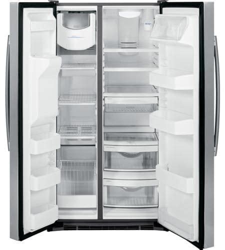 ge gssgshss   freestanding side  side refrigerator   cu ft total capacity