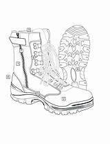 Boots Getdrawings Combat Drawing sketch template