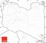 Libya Map Blank Labels Simple North East West sketch template