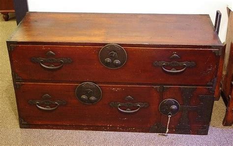 Japanese Chest With 2 Drawers And 1 Door 116 Cm Wide 60 5 Cm