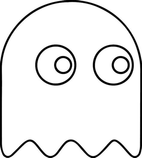 dessin tres facile fantome simple en une ligne pour jeune enfant