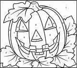 Coloring Number Halloween Color Pages Pumpkin Numbers Printable Kids Printables Mosaic Games Coloriage Print Magique Coloritbynumbers Fall Puzzle Activities Pumpkins sketch template