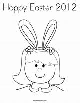 Easter Coloring Pages Bunny Ears Sheet Book sketch template
