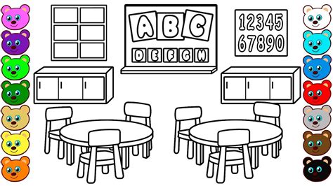 classroom coloring pages  kids