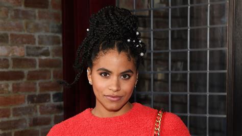 zazie beetz shows off an inspired take on holiday hair holiday