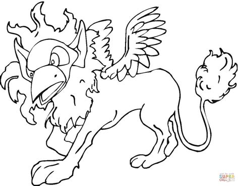 griffin coloring page images