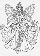 Coloring Fairy Pages Book Fairies Colouring Adult Printable Color Kids Sheets Print Sheet Adults Drawing Detailed Kleurplaat Anime sketch template