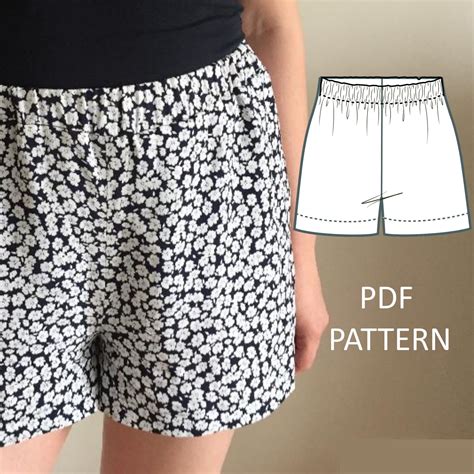 sewing pattern high waisted shorts persiakiylah