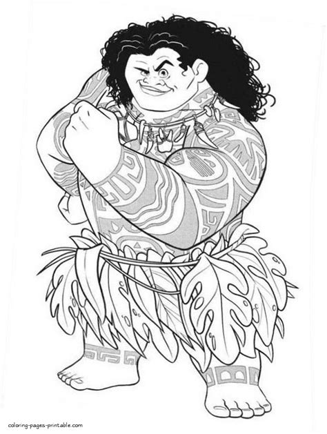 moana cartoon coloring pages coloring pages printablecom