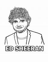 Singers Onlinecoloringpages Sheeran sketch template