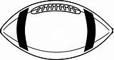 Football Outline Vector Clipart sketch template