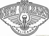 Orleans Pelicans Coloring Pages Nba Color Coloringpages101 Sports Getcolorings Printable sketch template