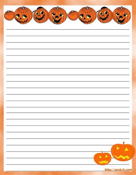 halloween stationery  printable halloween writing paper