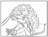 Coloring Pages Brave Disney Merida Sheets Horse Angus Colouringdisney sketch template